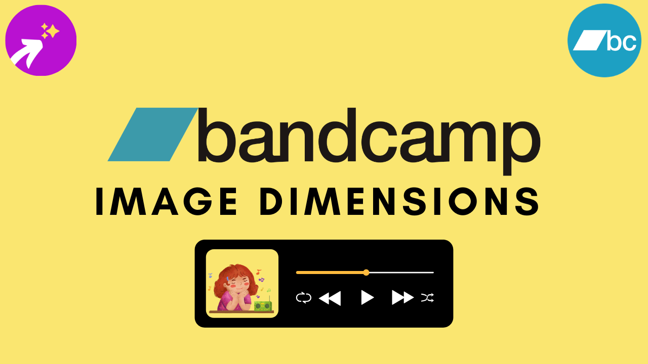 Bandcamp Banner Size: Header, Background, Album Art and Merch Canva Templates