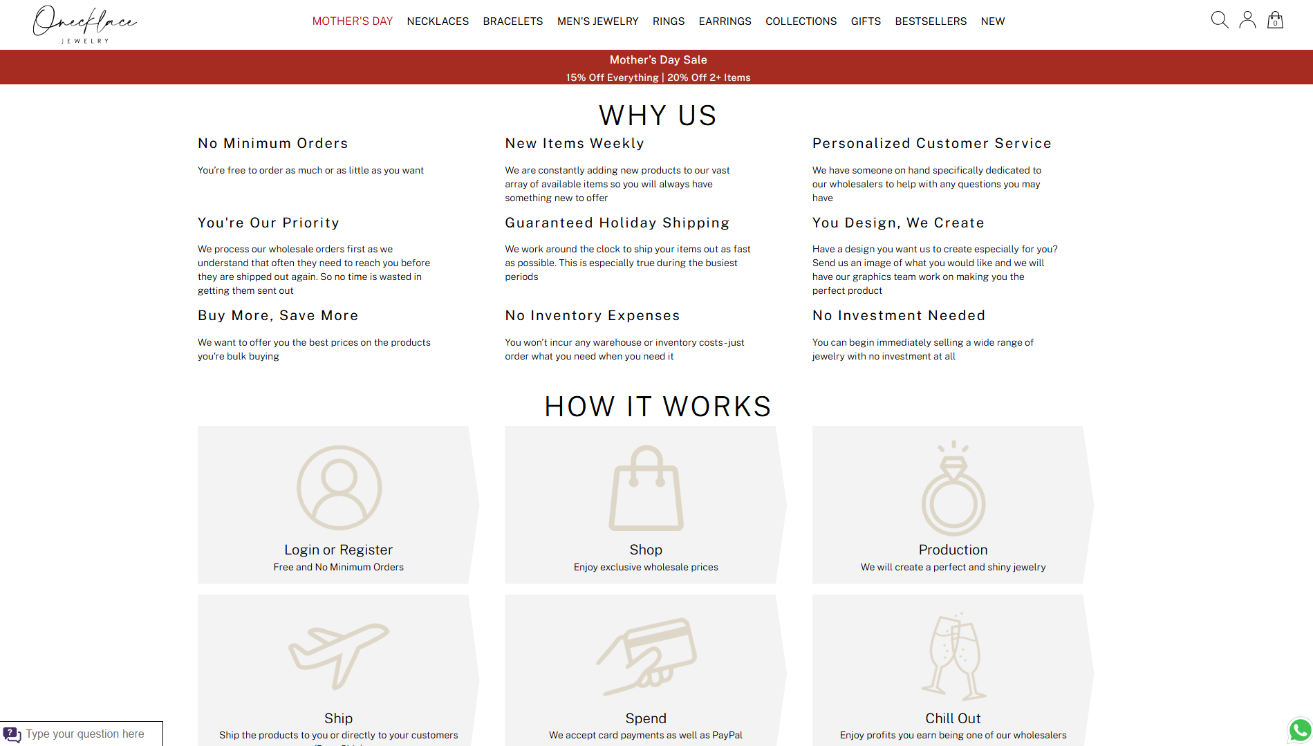 oNecklace Jewelry Dropshipping