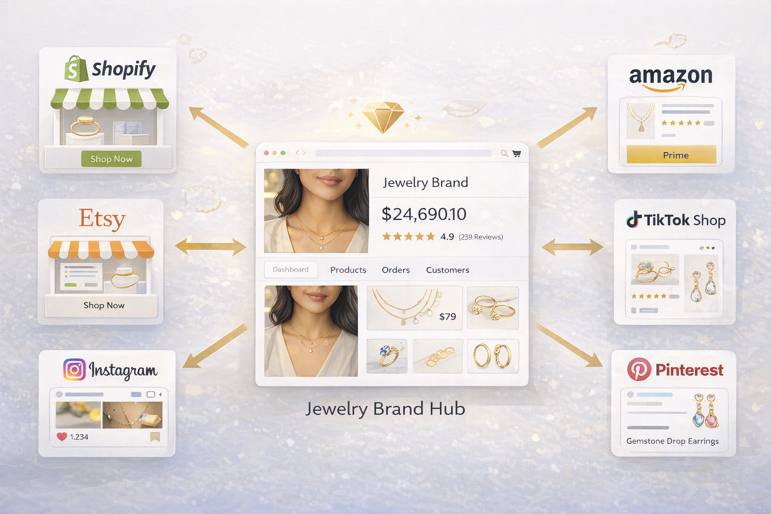 Multi-channel jewelry selling channels 2026
