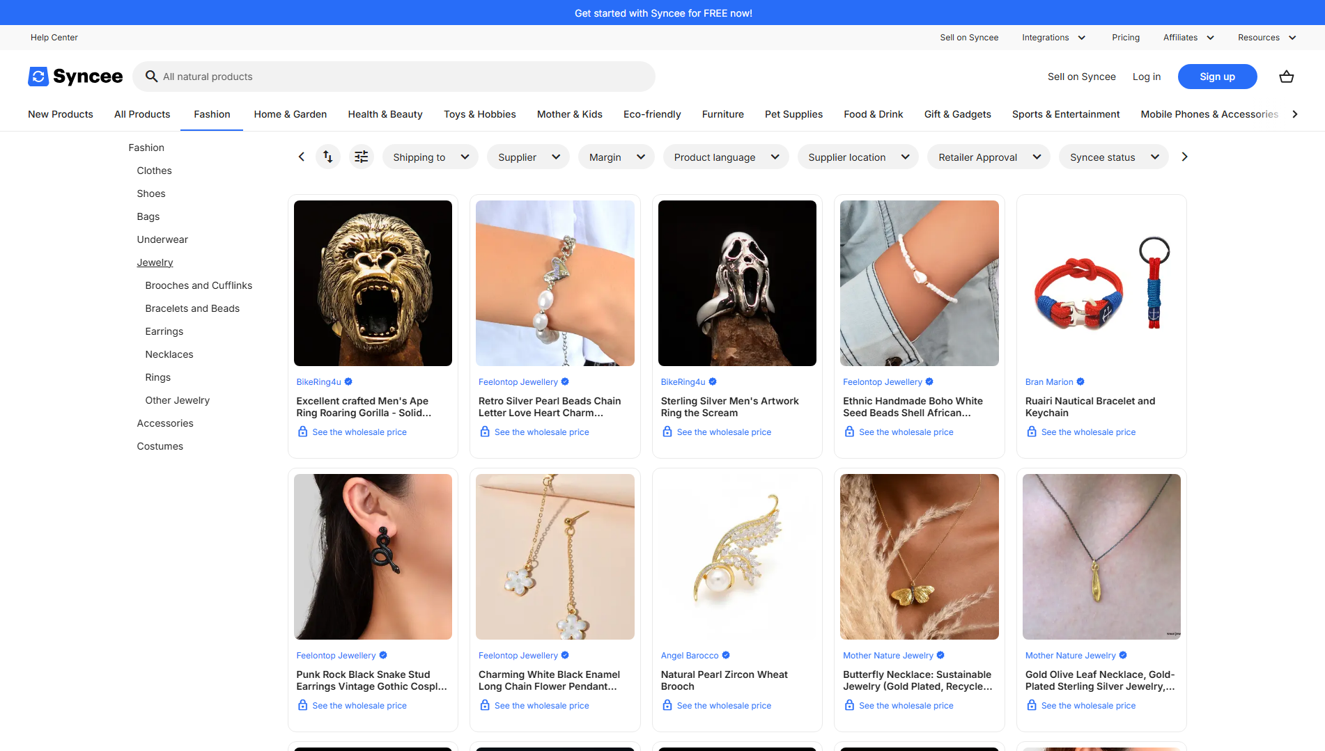 Syncee Jewelry Dropshipping
