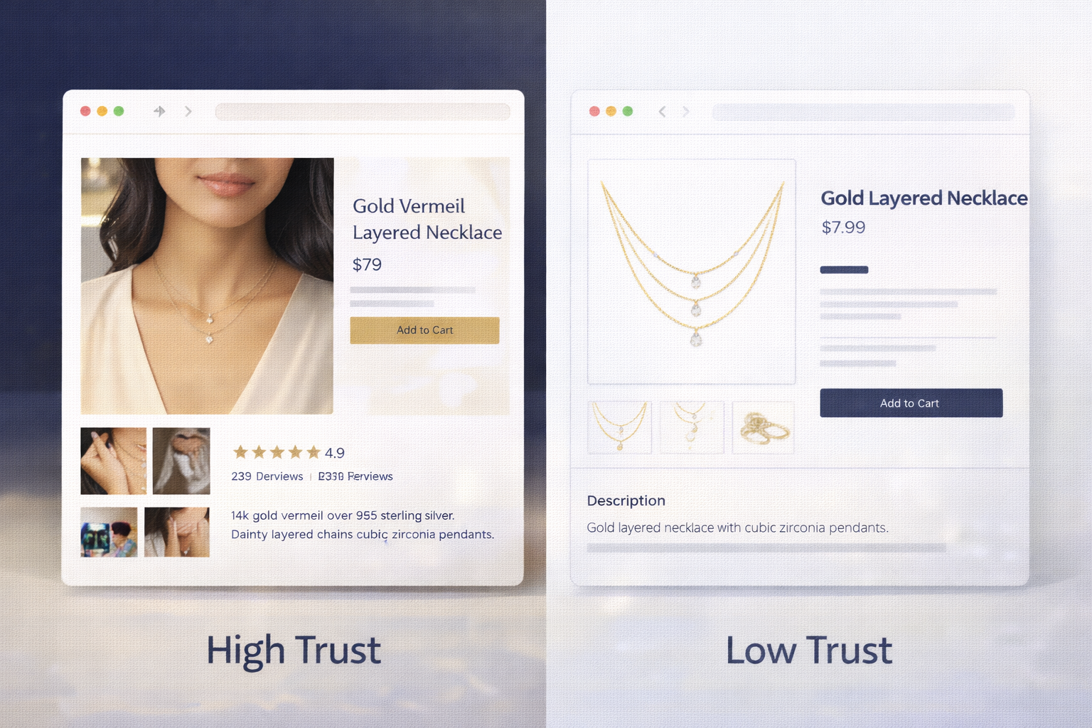 What makes jewelry customers buy vs leave