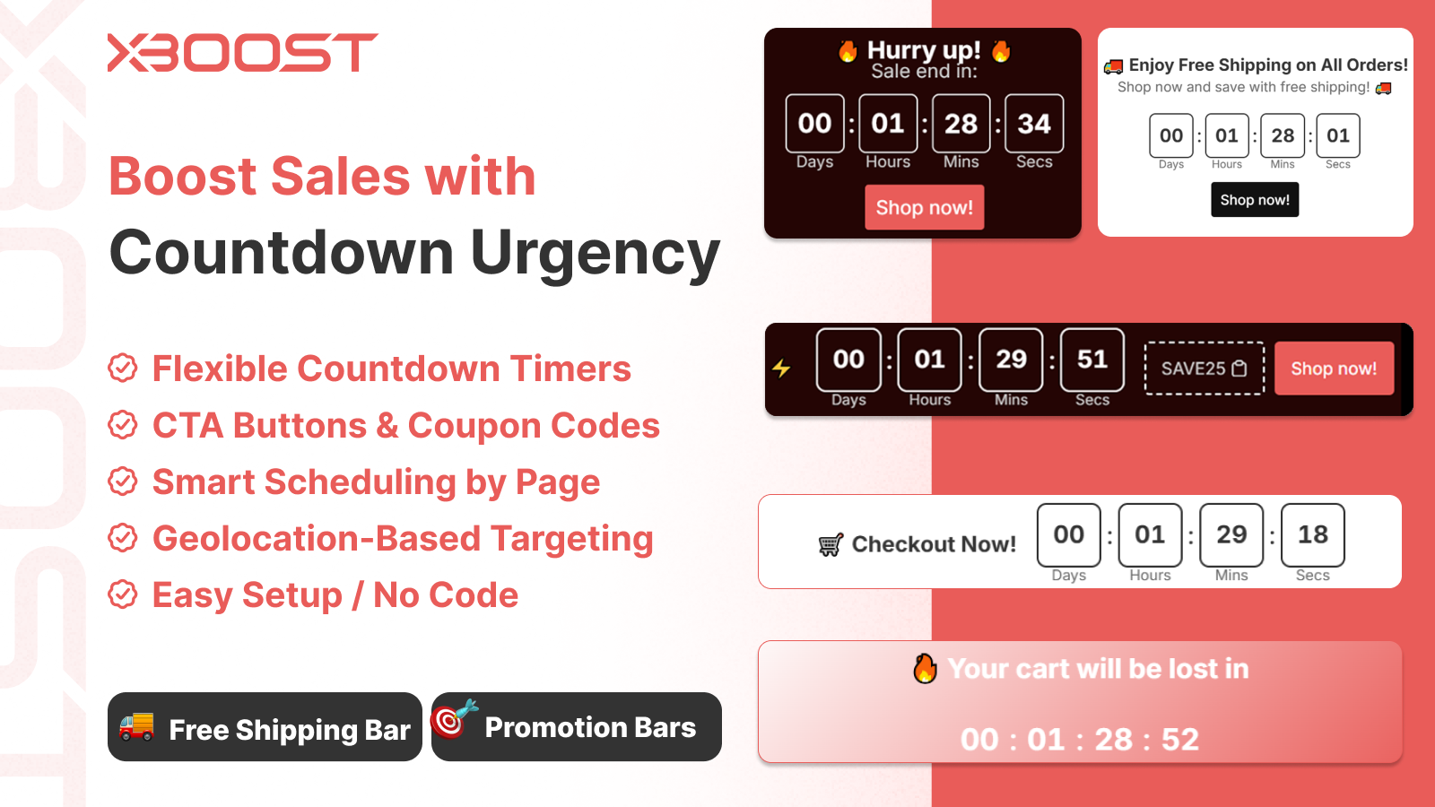 XB Countdown Timer Bar Banner app for Shopify
