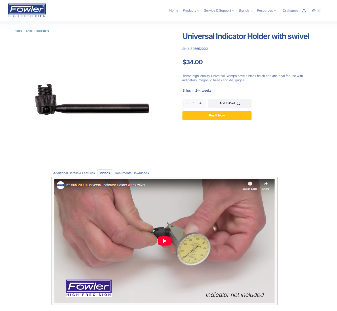 Universal Indicator Holder Example