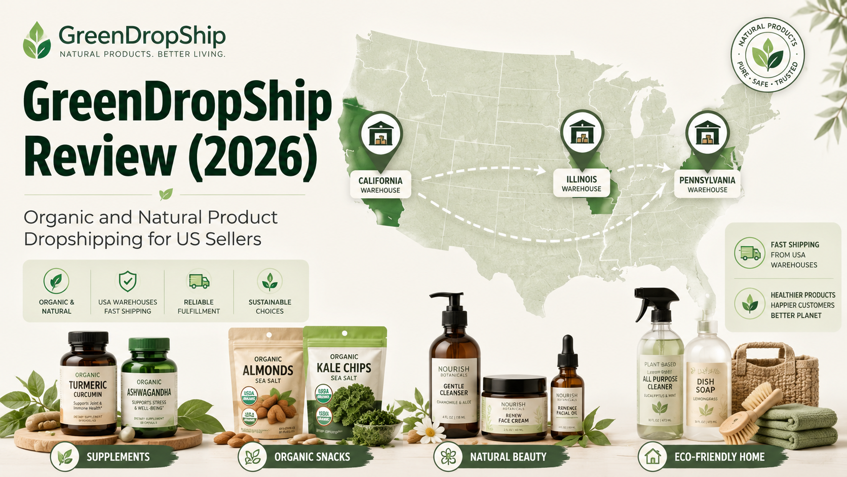 GreenDropShip Review (2026): Organic and Natural Product Dropshipping for US Sellers