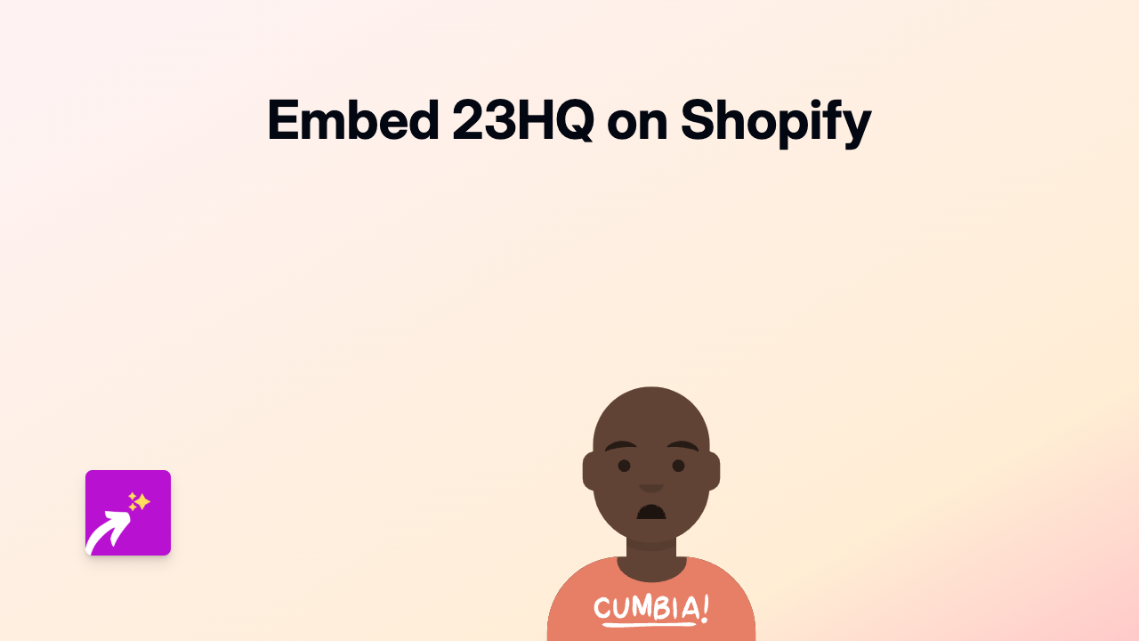 How to Embed 23HQ Photo Galleries on Your Shopify Store with EmbedAny