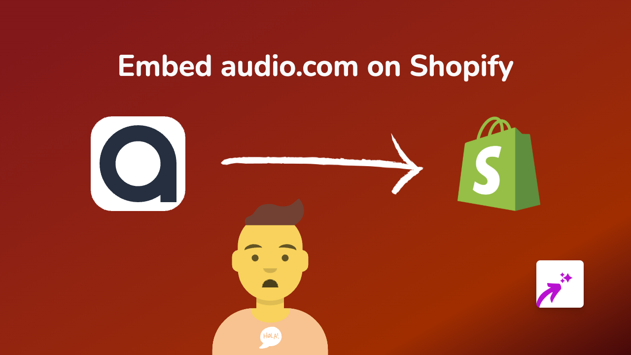 How to Embed Audio.com Content on Your Shopify Store with EmbedAny