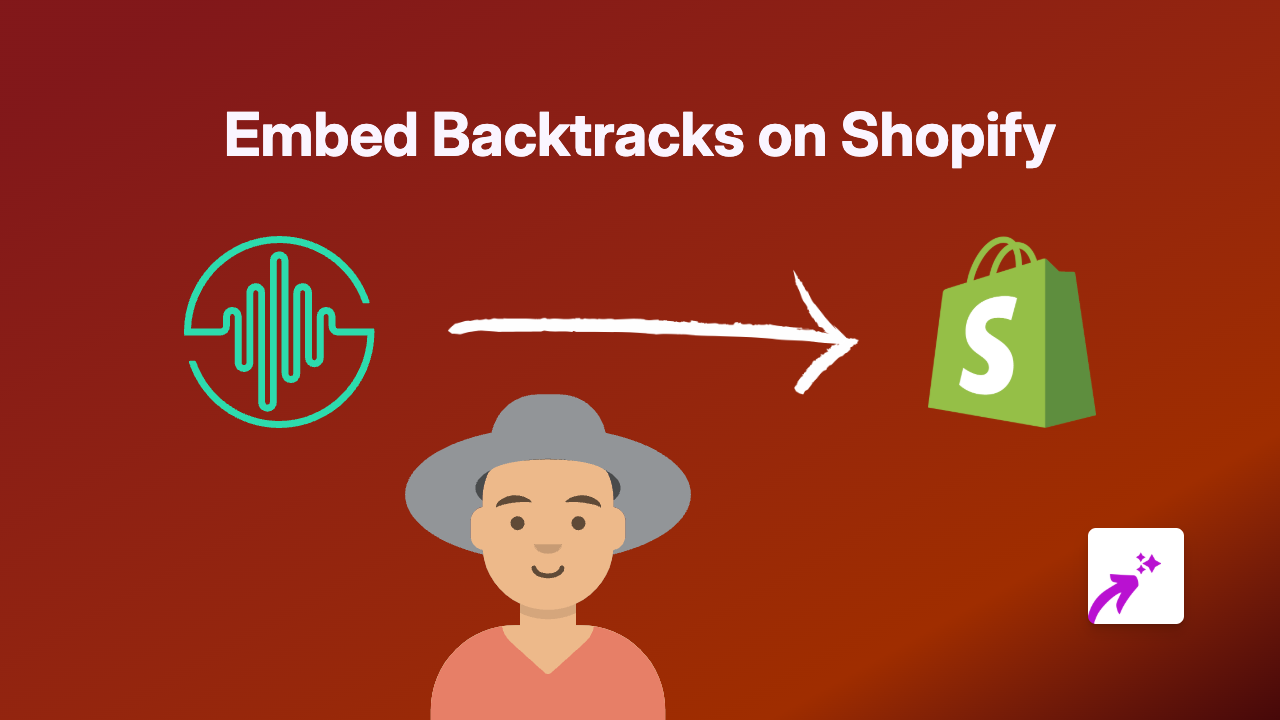 How to Embed Backtracks Podcast Player on Shopify (Quick Guide)