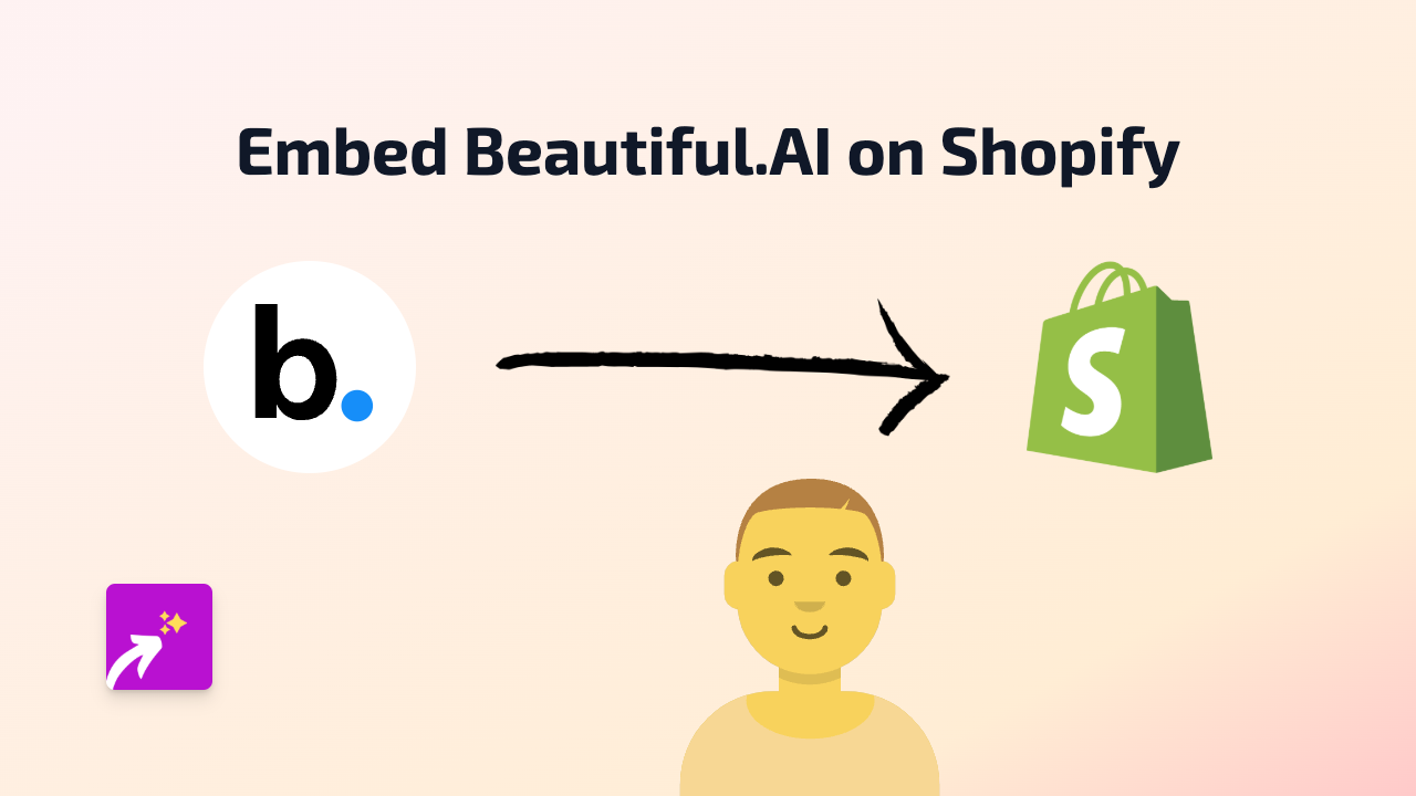 How to Embed Beautiful.AI Presentations on Shopify with EmbedAny