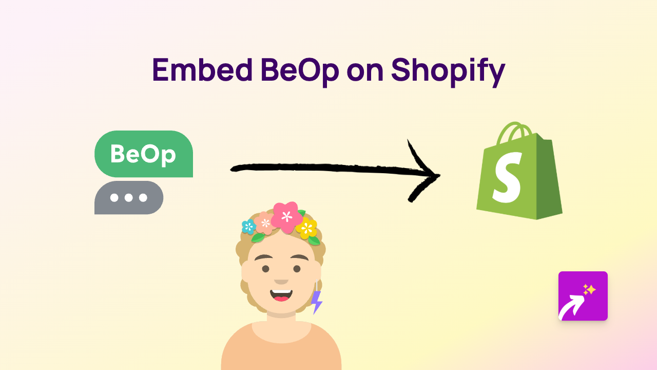 How to Embed BeOp Content on Shopify: A Complete Guide