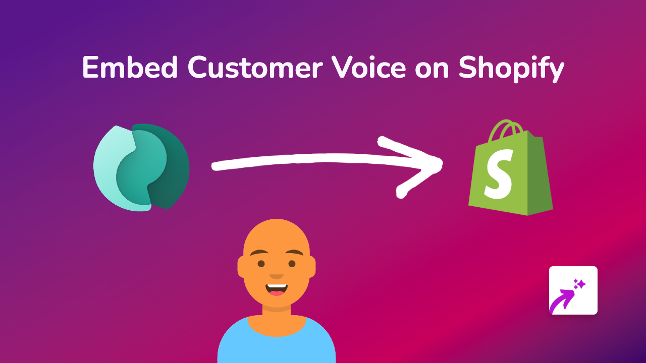 How to Embed Customer Voice on Shopify: A Step-by-Step Guide