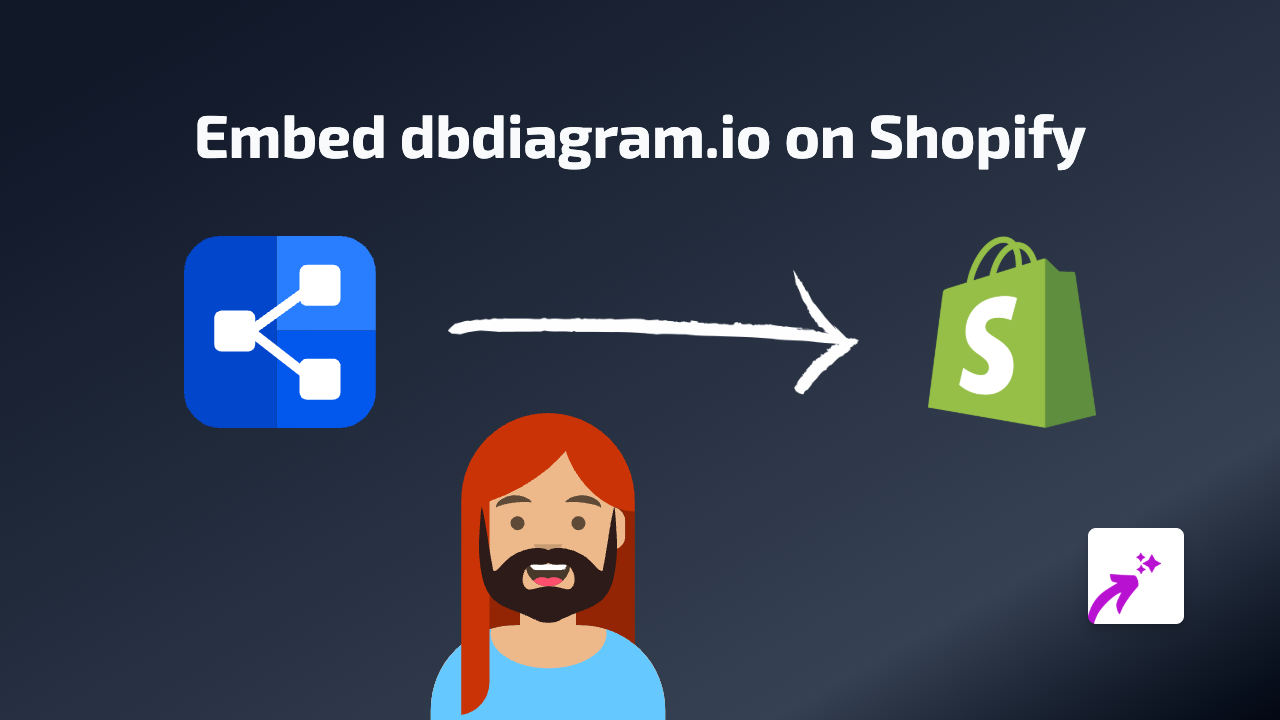 How to Embed dbdiagram.io in Your Shopify Store with EmbedAny