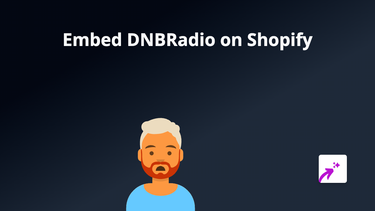 How to Embed DNBRadio on Your Shopify Store - Complete Guide