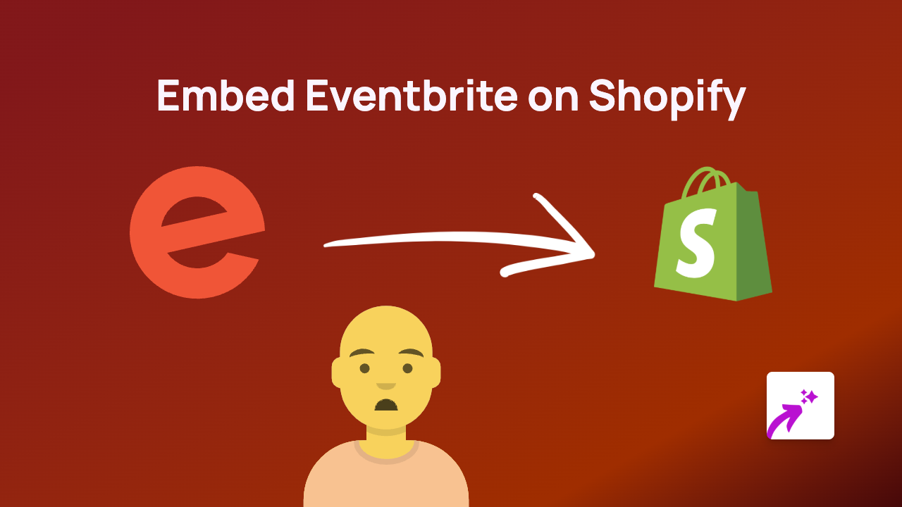 How to Embed Eventbrite Events on Your Shopify Store