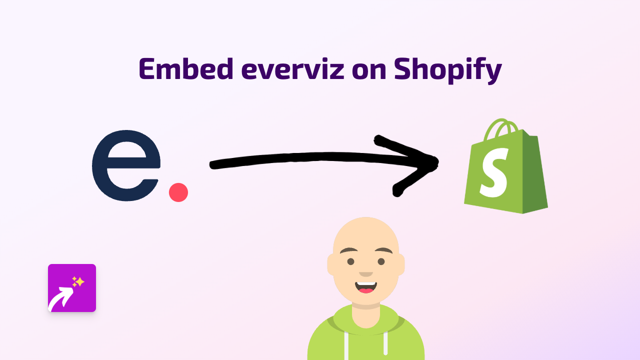 How to Embed Everviz Charts and Graphs on Your Shopify Store