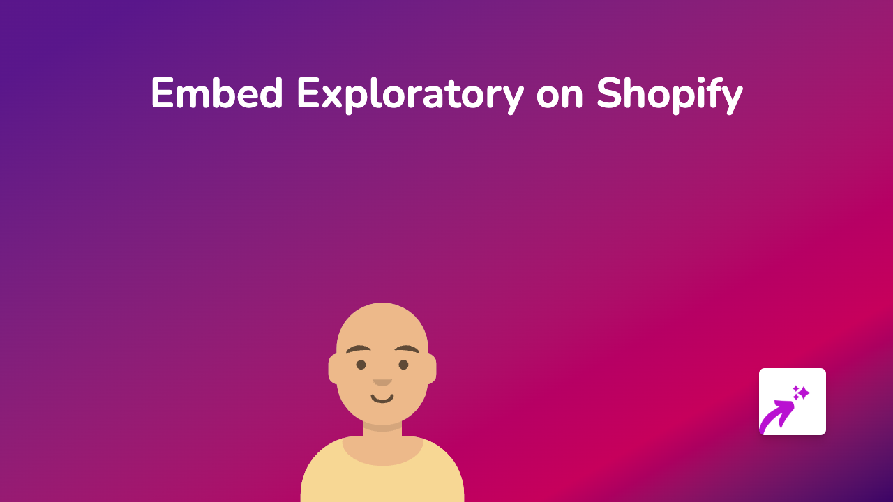 How to Embed Exploratory Dashboards on Your Shopify Store