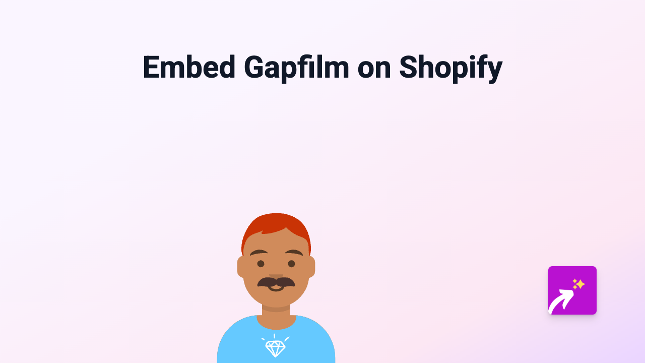 How to Embed Gapfilm Content on Your Shopify Store with EmbedAny