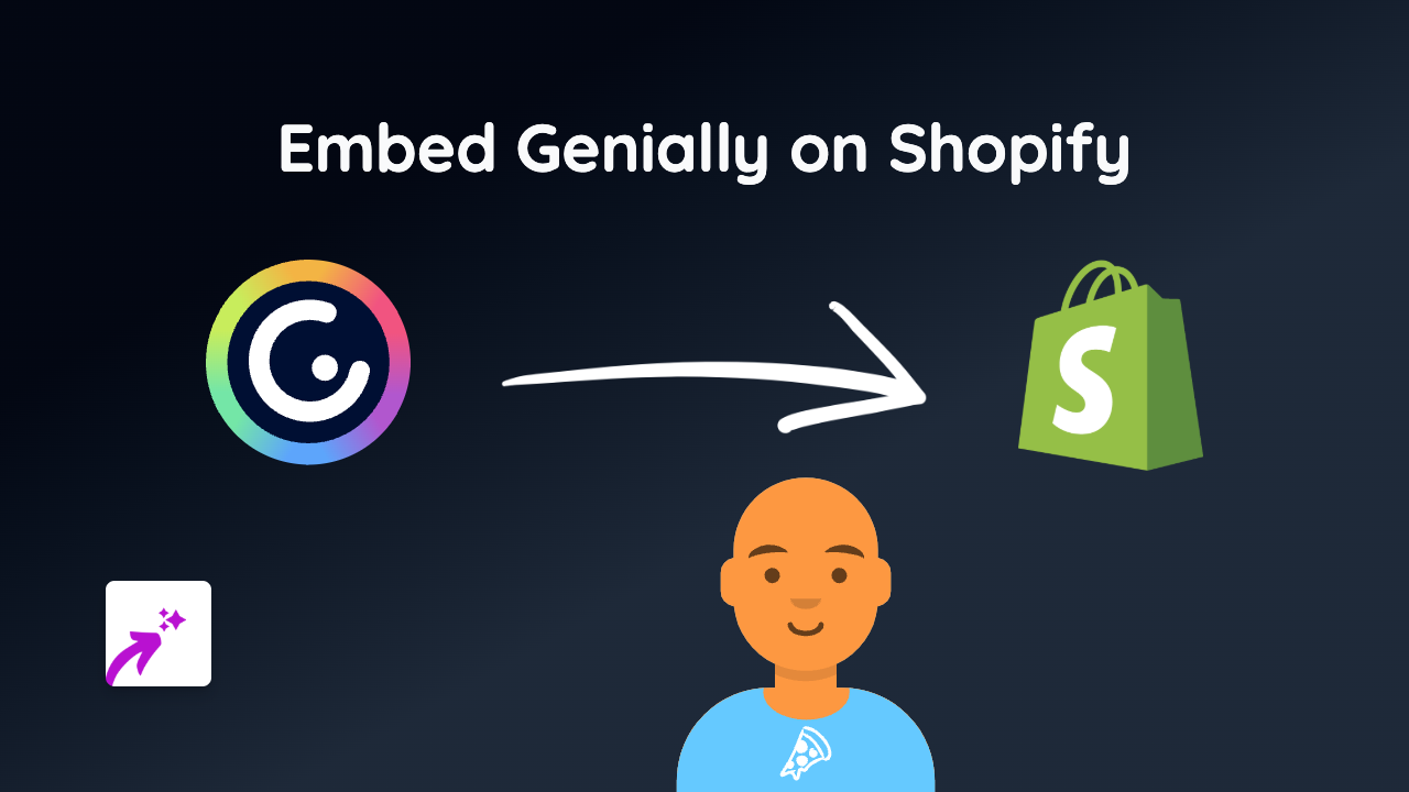 How to Embed Genially Interactive Content on Your Shopify Store