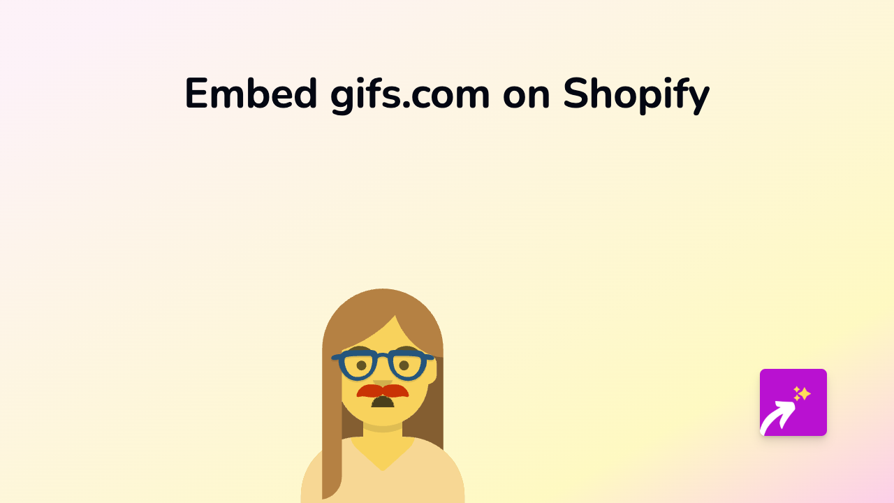 How to Embed GIFs.com Content on Your Shopify Store with EmbedAny