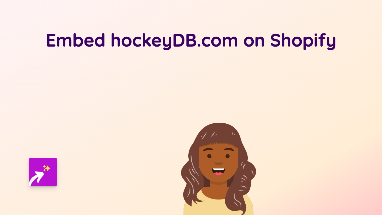 How to Embed HockeyDB Player Stats on Your Shopify Store - Easy Guide