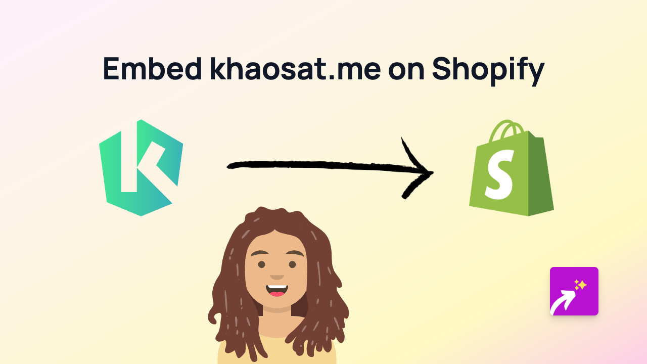 How to Embed khaosat.me Forms on Your Shopify Store: A Simple Guide