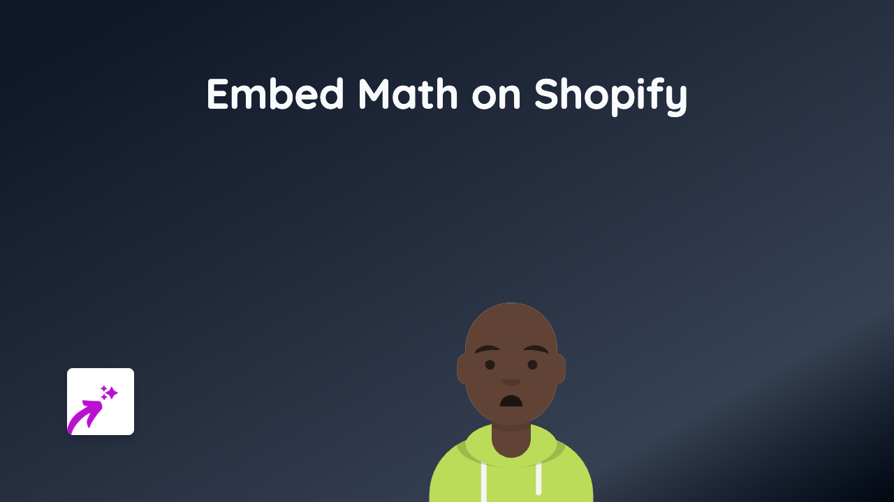 How to Embed Interactive Math Equations on Shopify Using EmbedAny