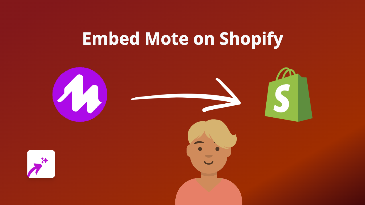 How to Embed Mote Audio on Shopify Using EmbedAny