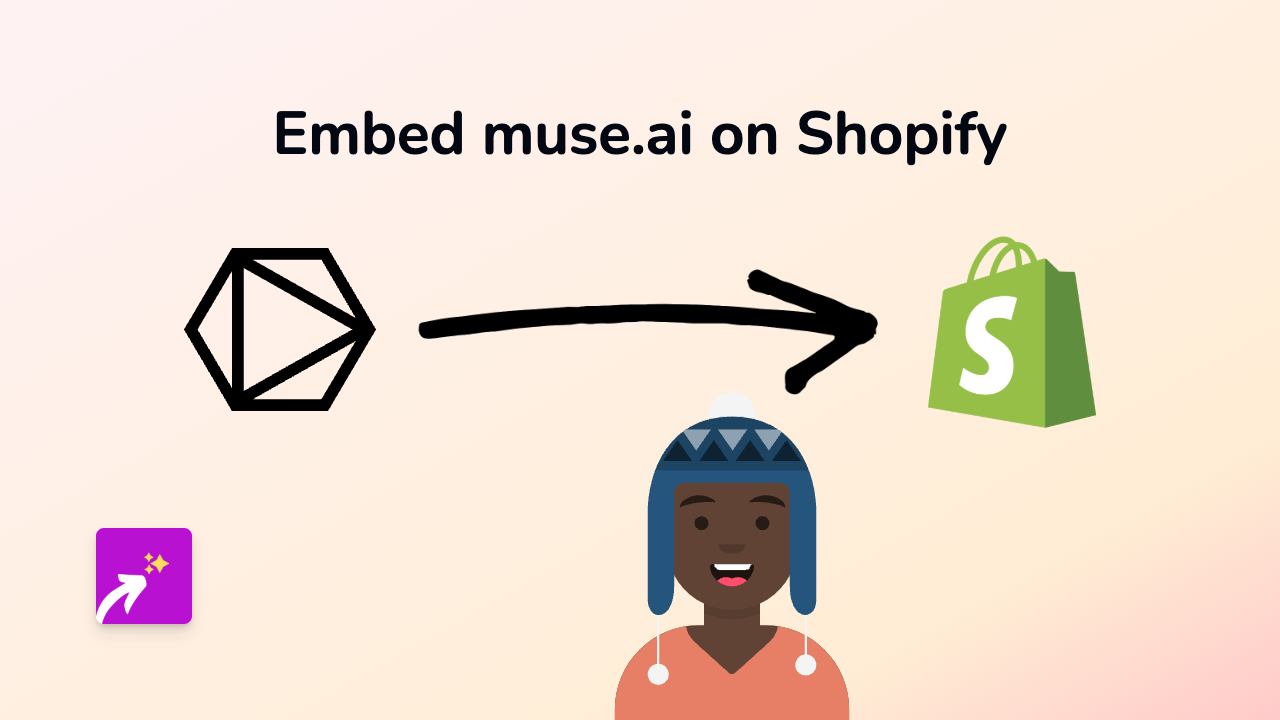 How to Embed Muse.ai Videos on Your Shopify Store using EmbedAny