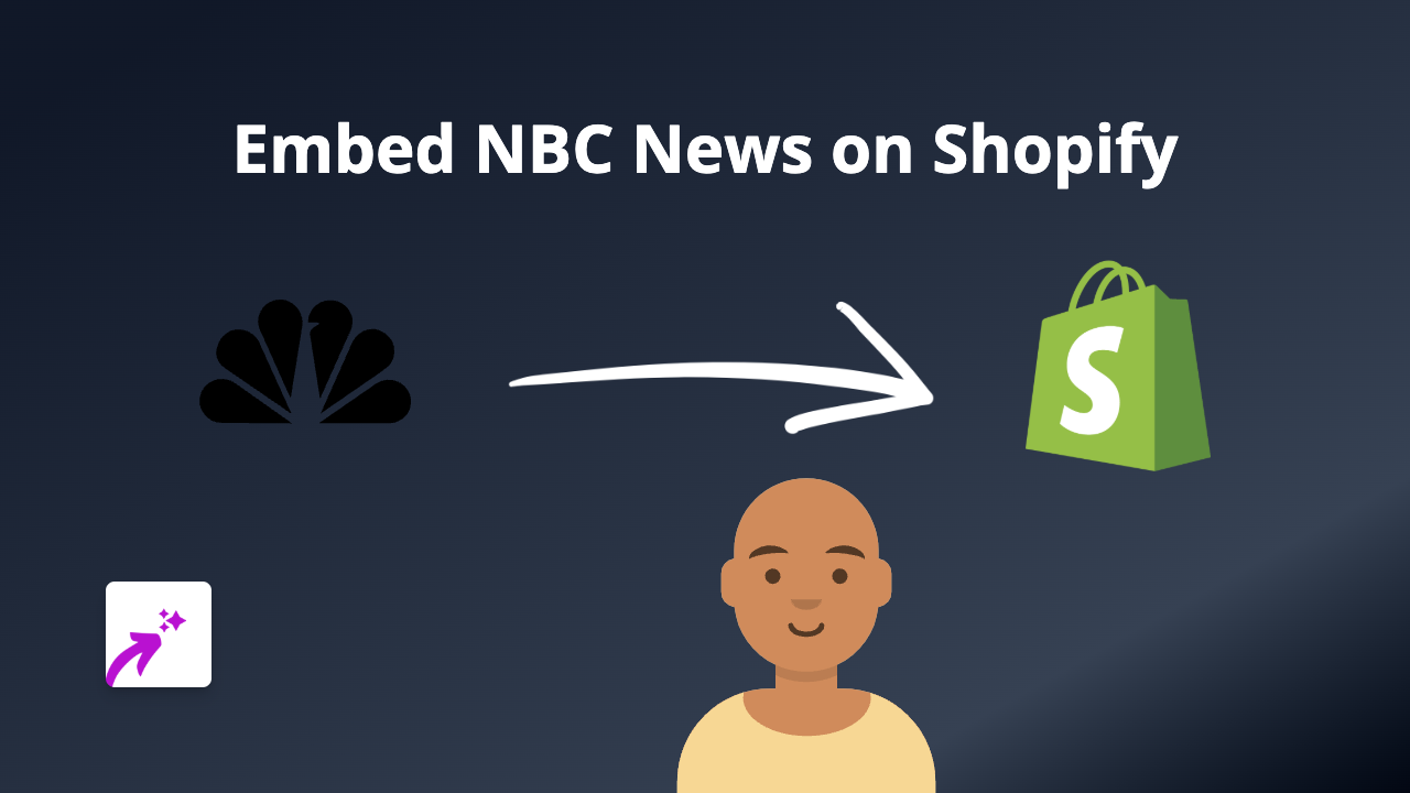 How to Embed NBC News Content on Shopify | EmbedAny Guide