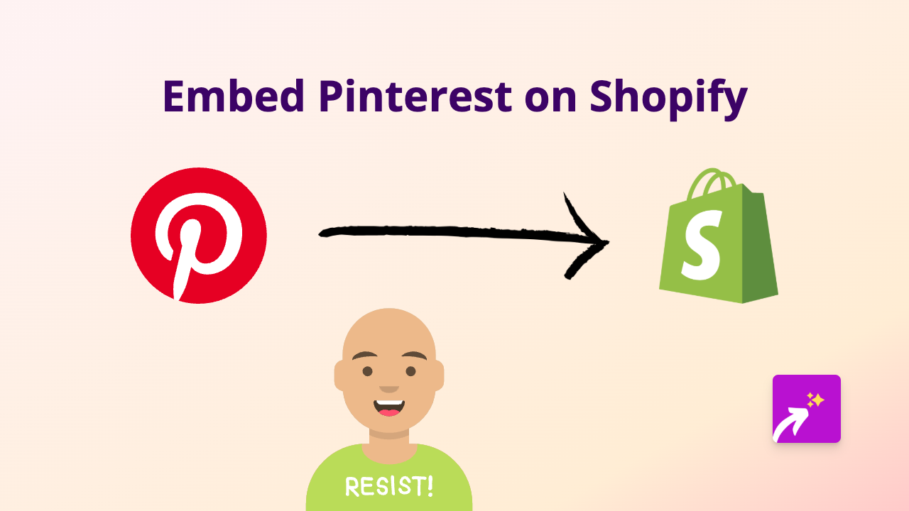 How to Embed Pinterest Pins on Your Shopify Store Using EmbedAny