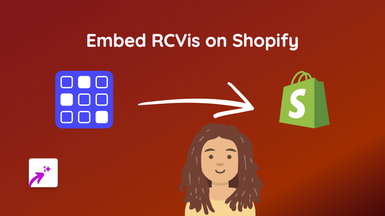 How to Embed RCVis on Your Shopify Store - Complete Guide