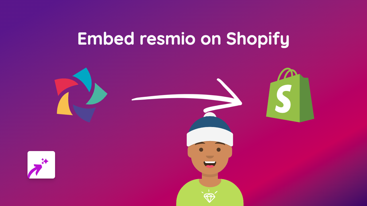 How to Embed Resmio Reservation Widget on Your Shopify Store with EmbedAny