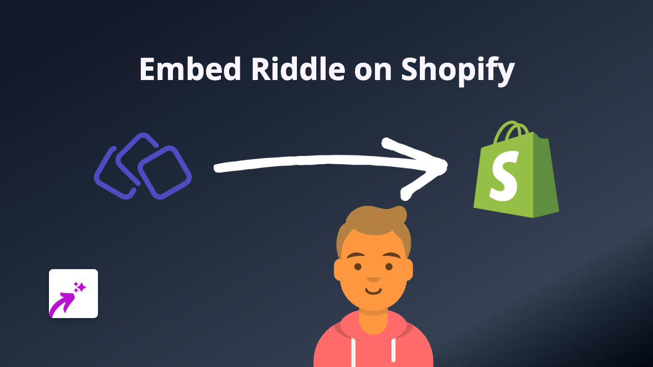 How to Embed Riddle Quizzes on Your Shopify Store Using EmbedAny
