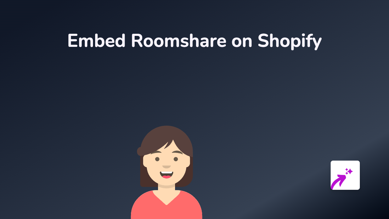 How to Embed Roomshare on Your Shopify Store with EmbedAny