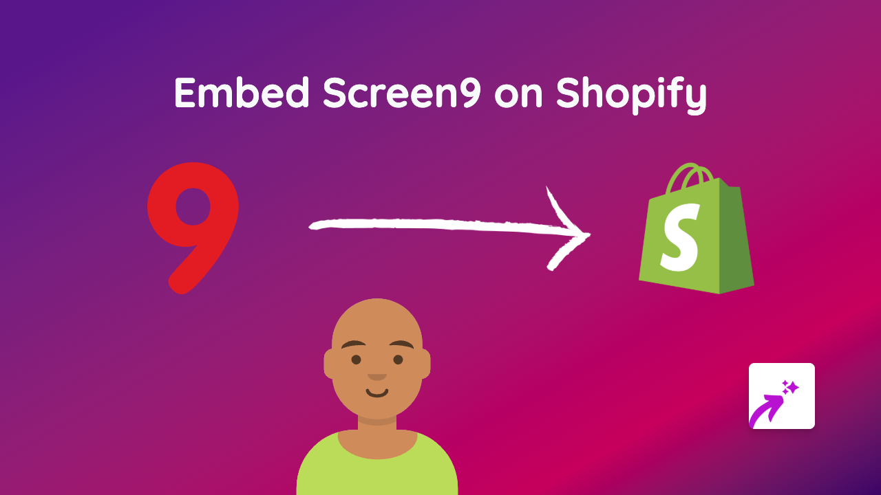 How to Embed Screen9 Videos on Your Shopify Store with EmbedAny
