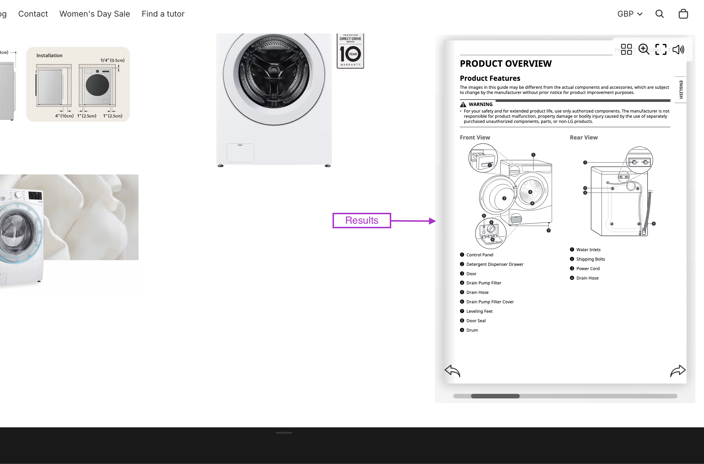 The flipbook ready to browse on the store