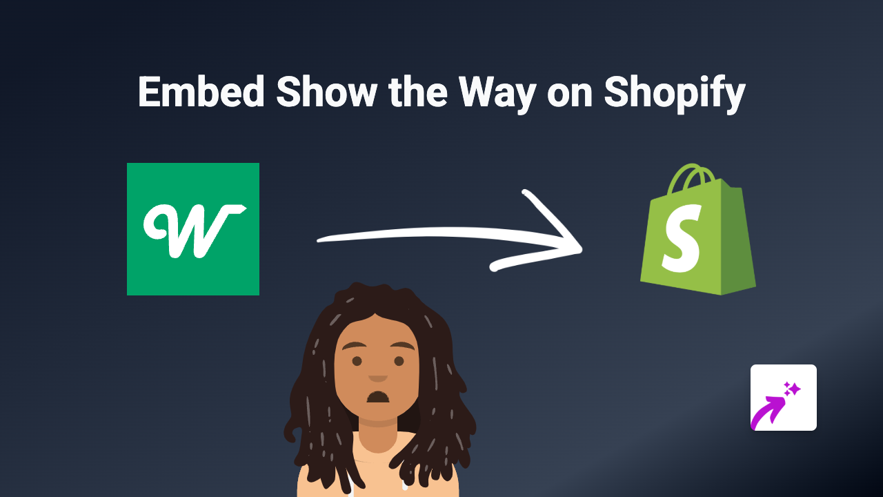 How to Embed Show the Way Maps on Your Shopify Store with EmbedAny