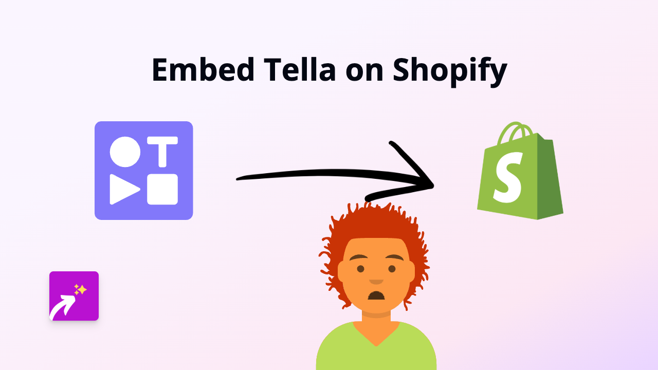 How to Embed Tella Videos on Shopify Store Using EmbedAny