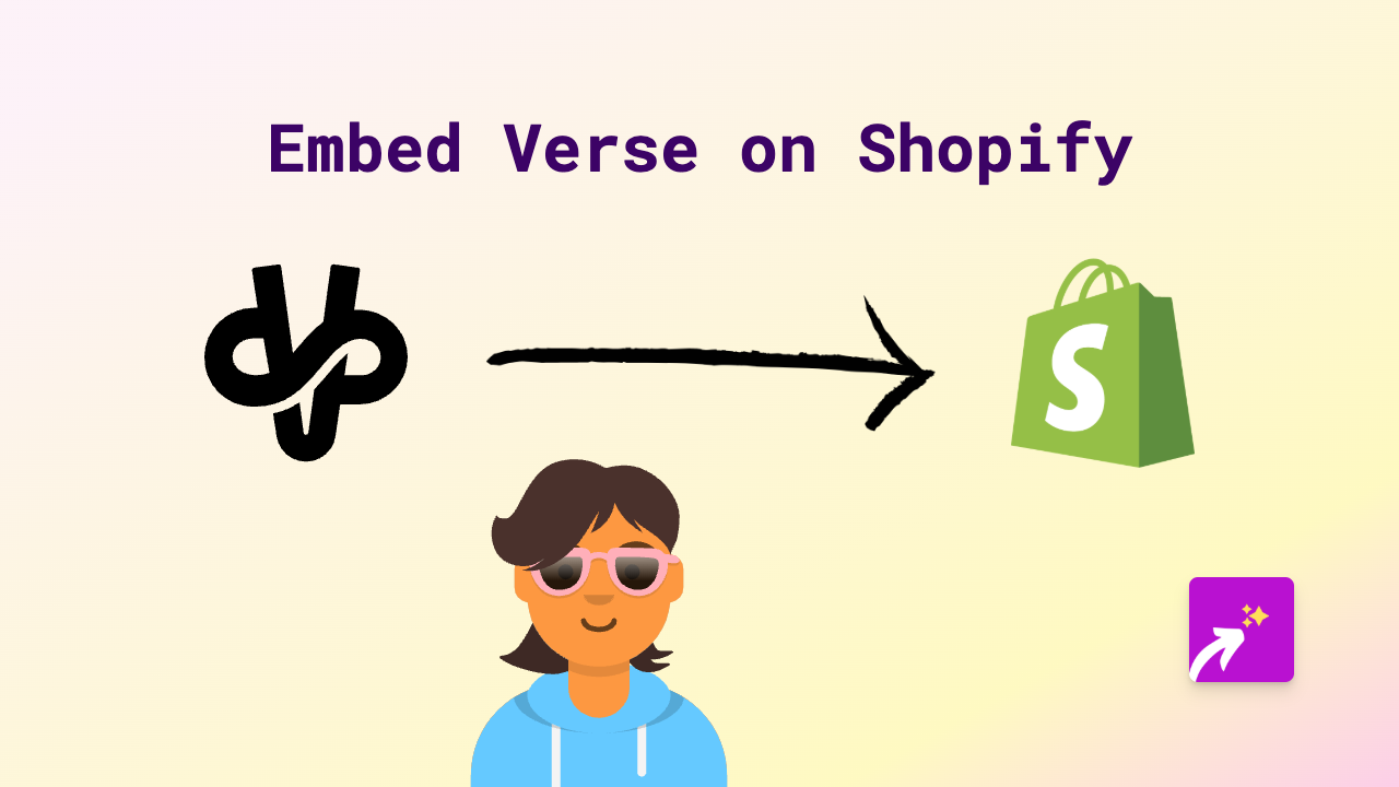 How to Embed Verse on Your Shopify Store | Easy No-Code Guide
