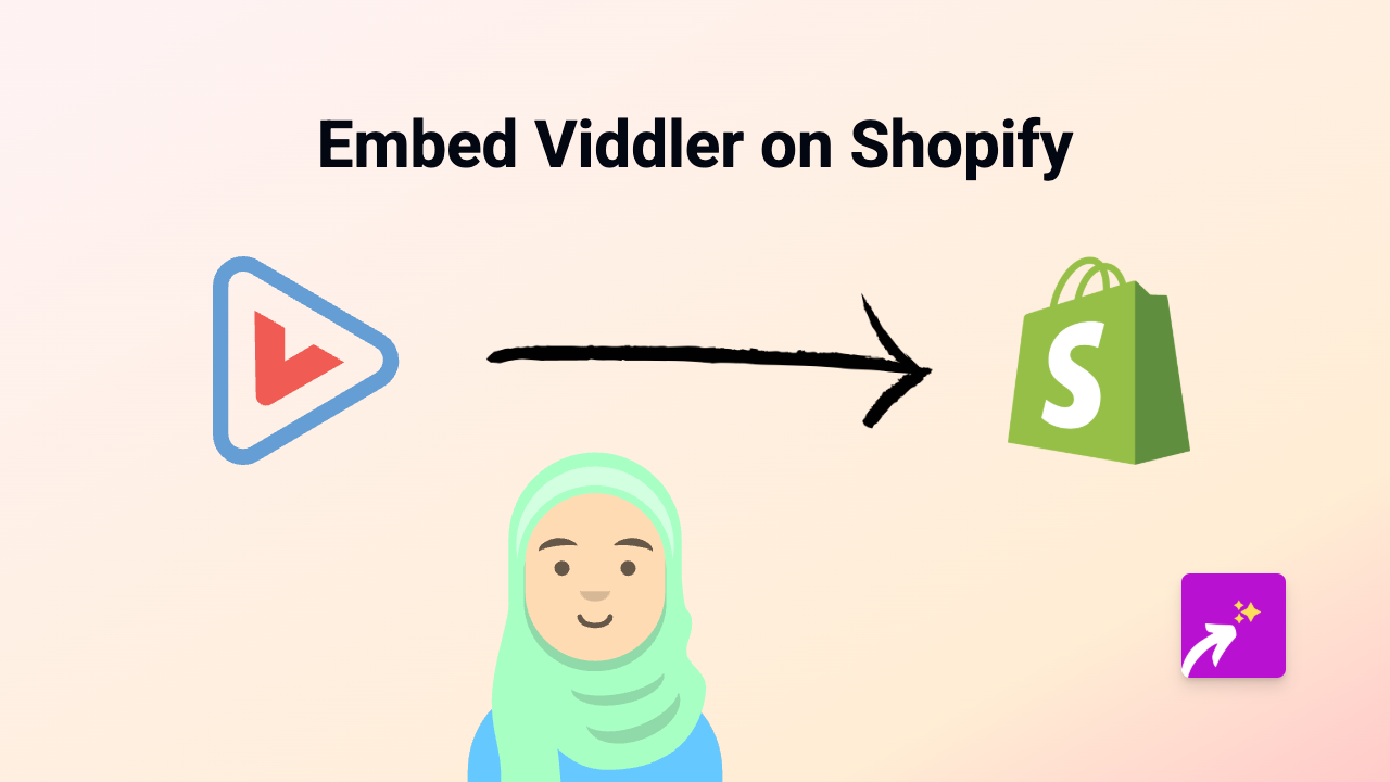 How to Embed Viddler Videos on Your Shopify Store with EmbedAny