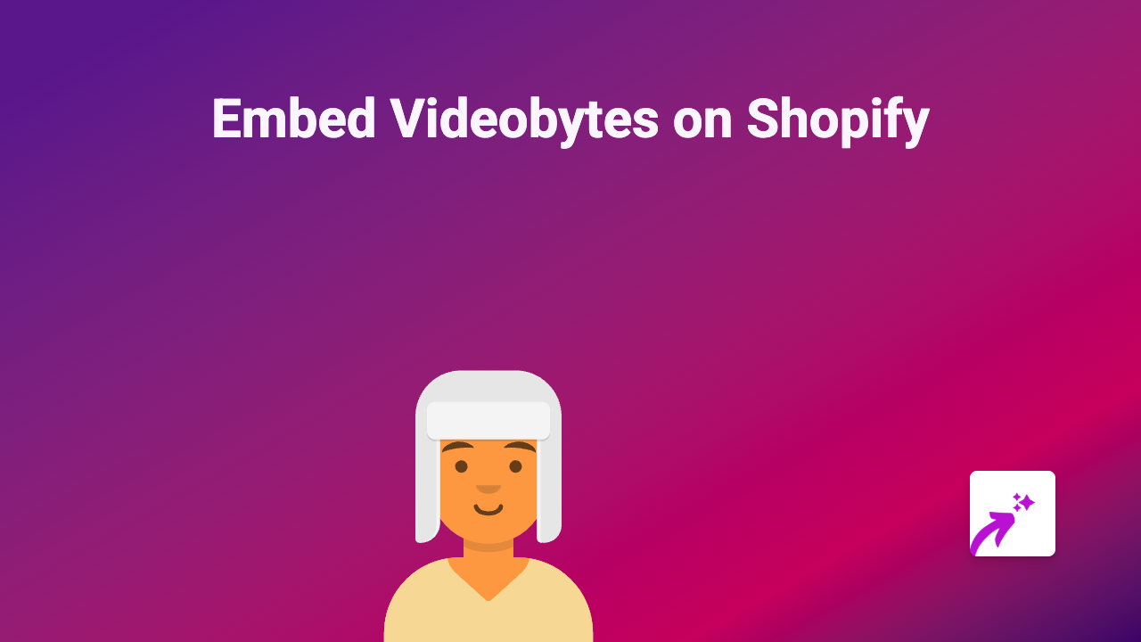 How to Embed Videobytes on Your Shopify Store: A Simple Guide
