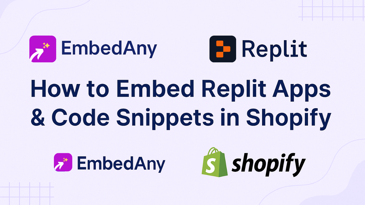How to Integrate Replit Apps & Code Snippets in Shopify Store