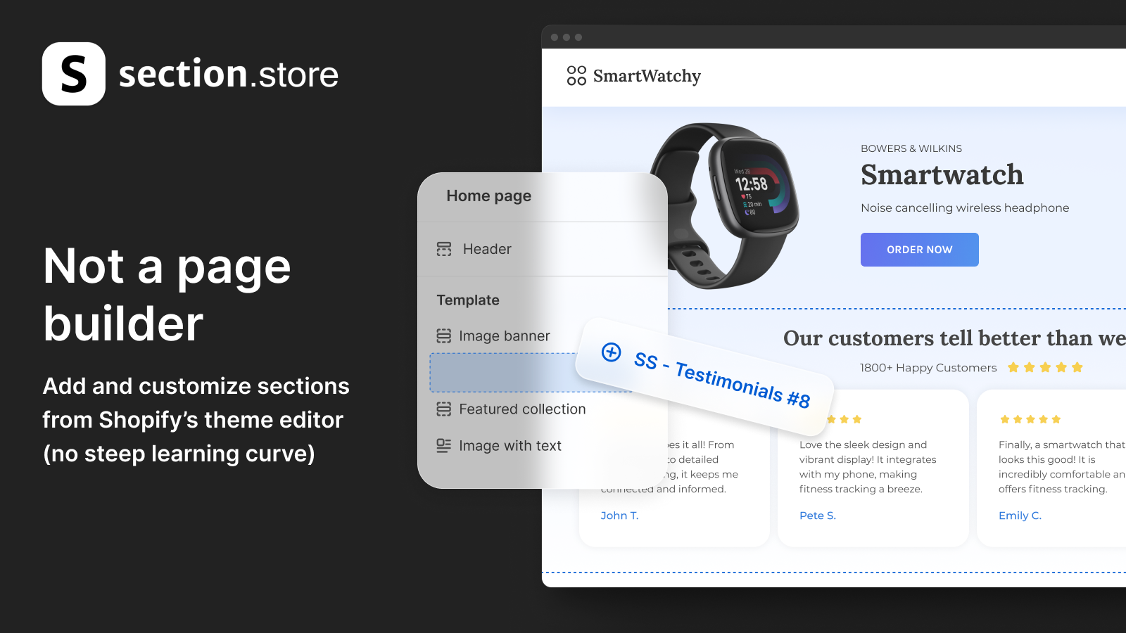 Section Store pagefly alternative