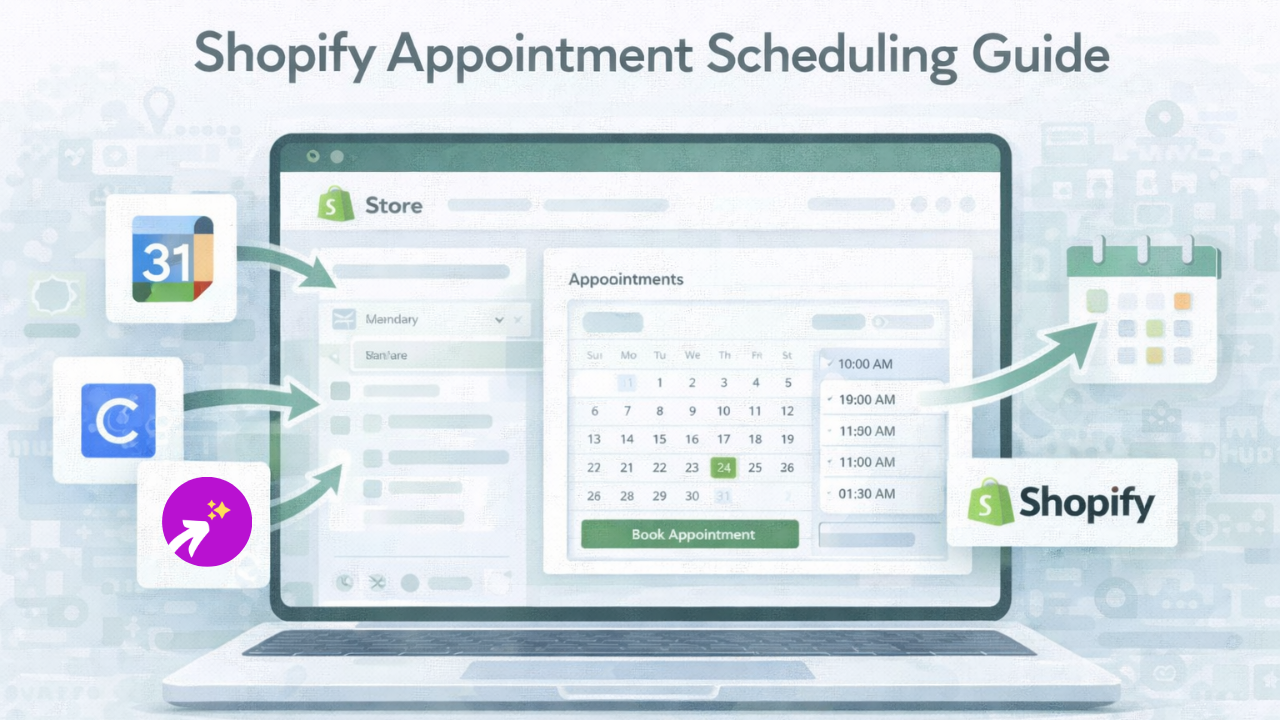 Integrate Online Scheduling Tools in Shopify for Appointments | Google Calendar, Calendly & More