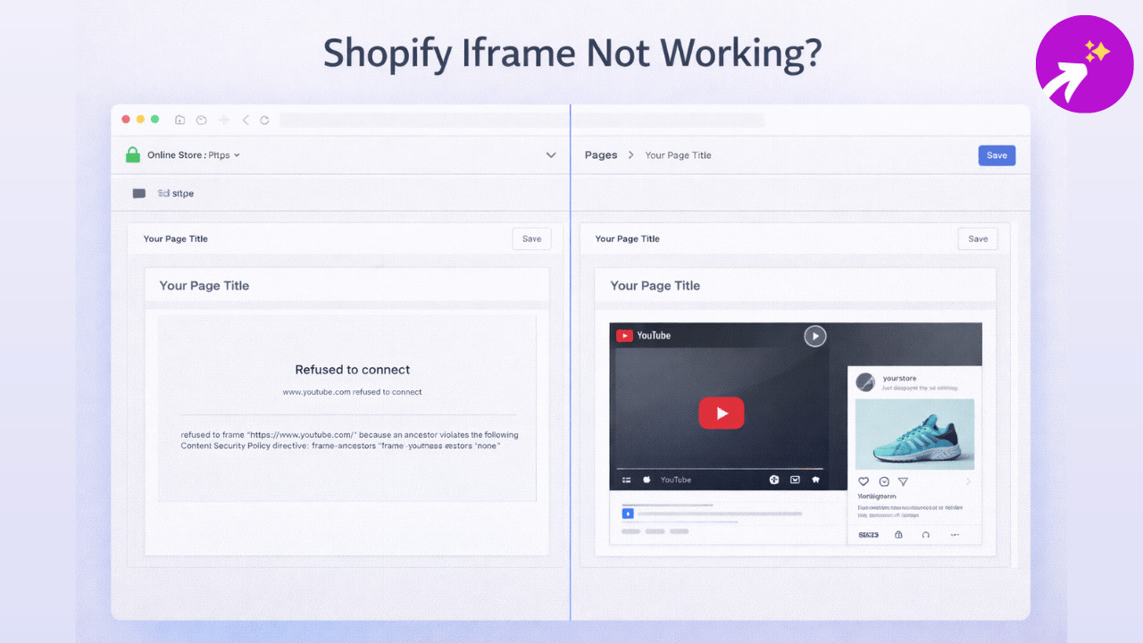 Shopify Iframe Not Working? Here's Every Fix (And a Faster Way)