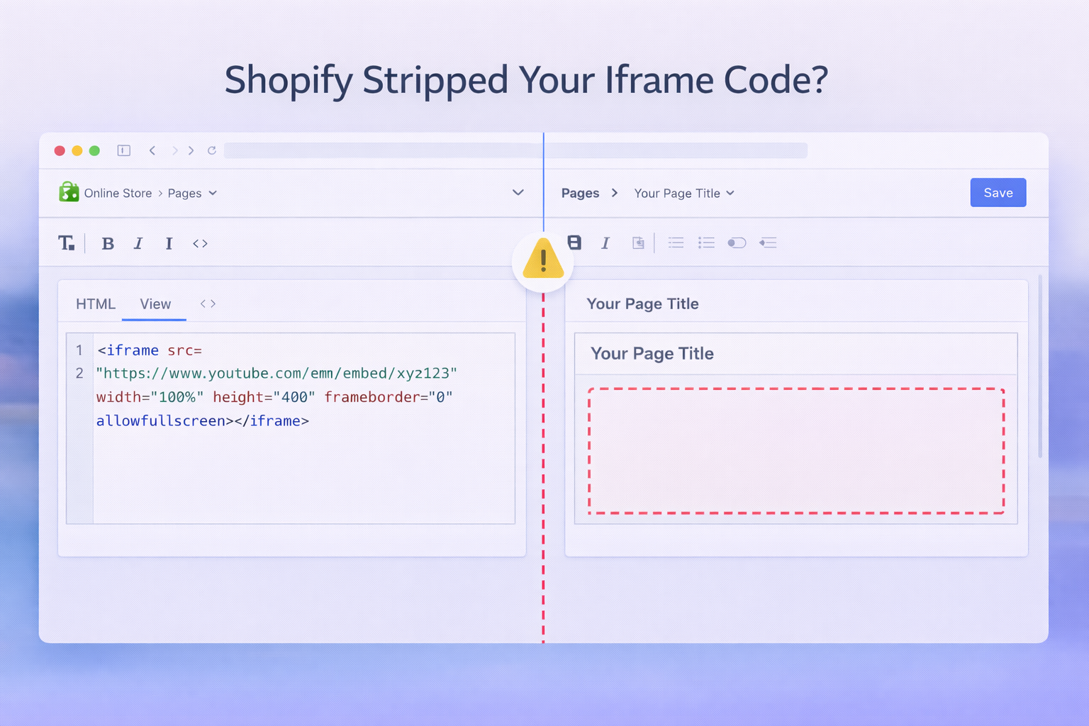 Shopify Iframe Problem 2