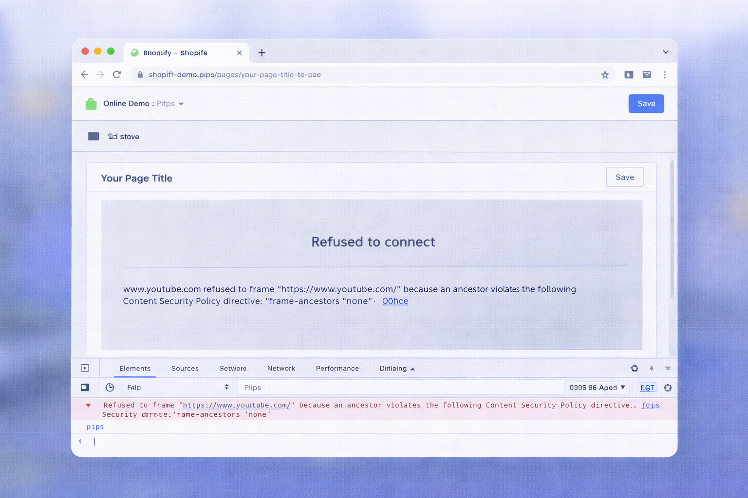 Shopify Iframe Problem 1