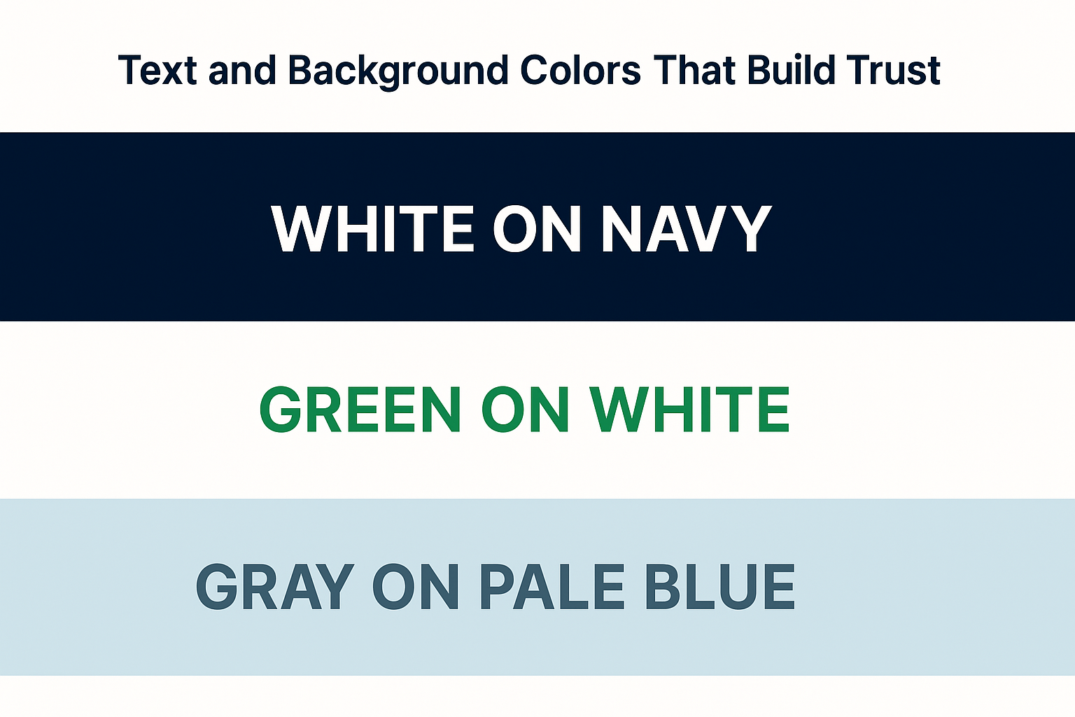 Color combinations that build trust in ecommerce