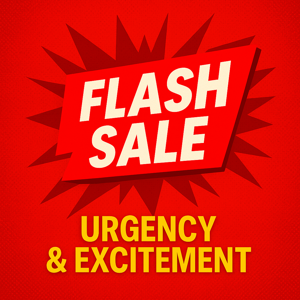 Red in advertising for urgency and excitement
